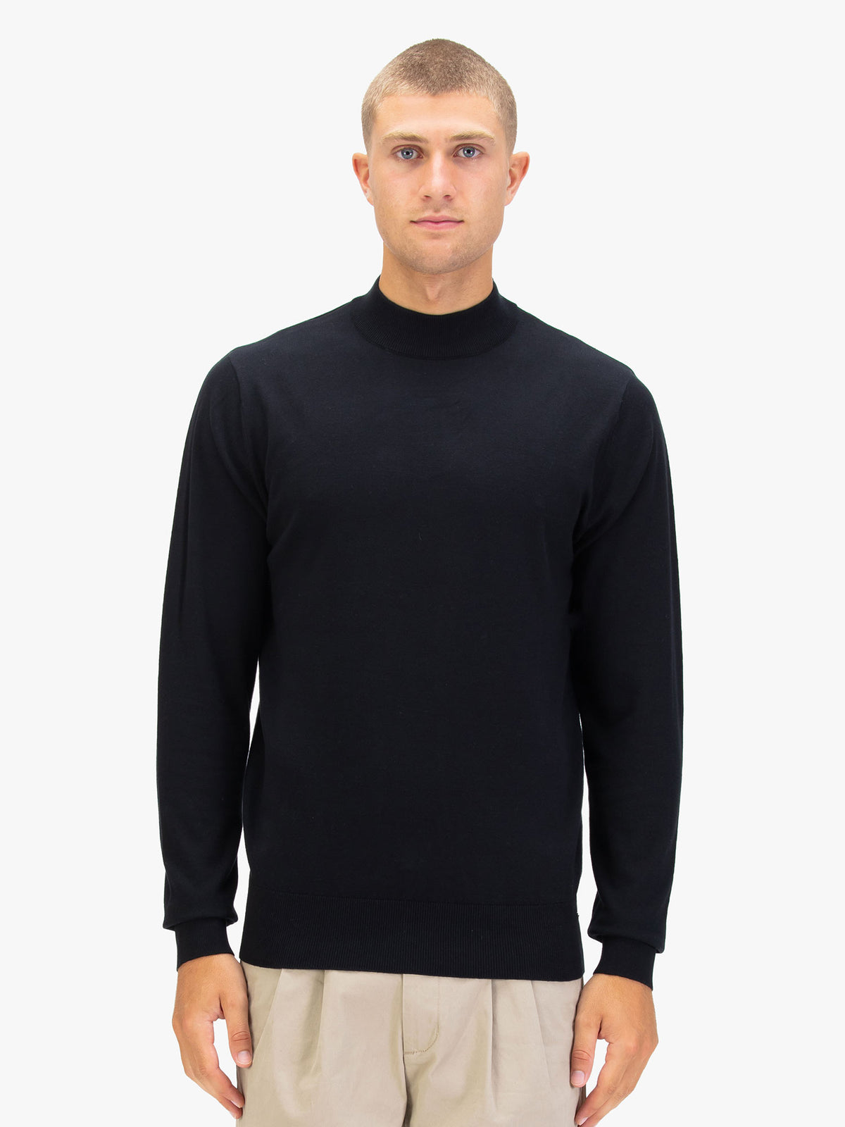 Men's black jumper.