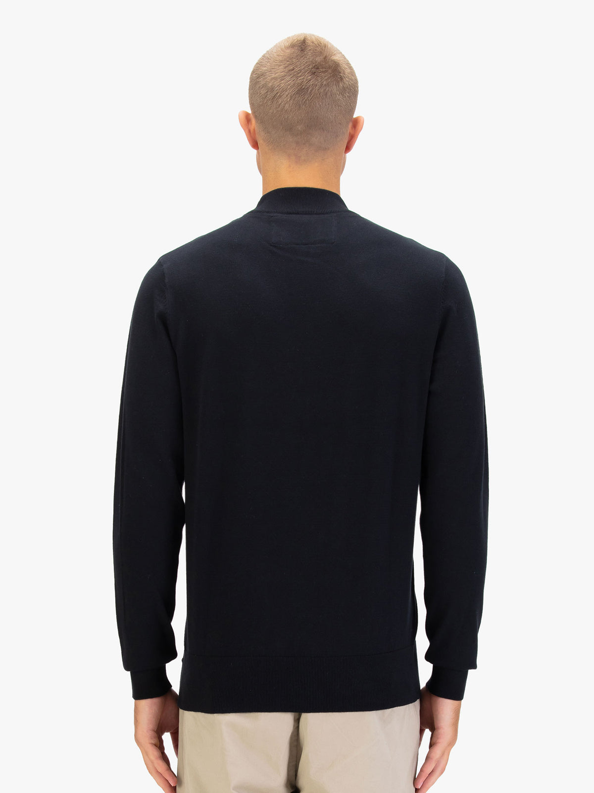 Men's black jumper.