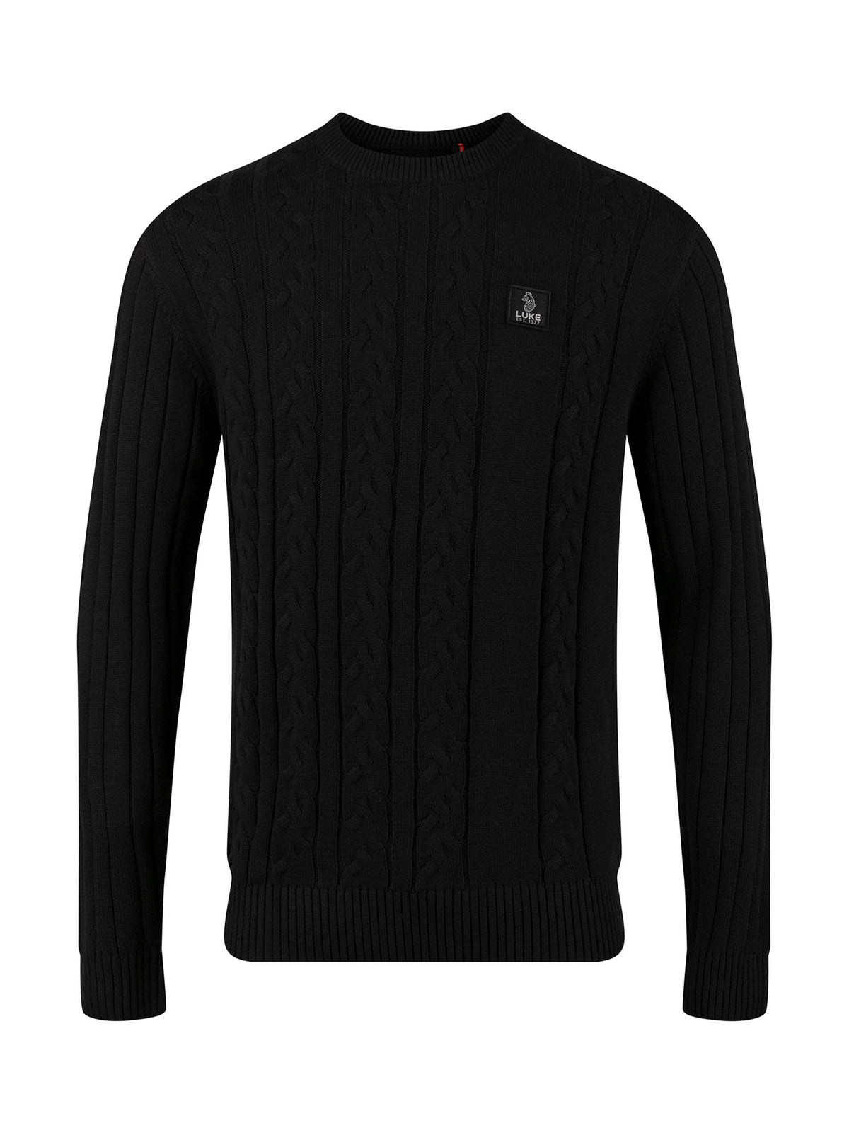 Mitcham Cable Knit Jumper - Black