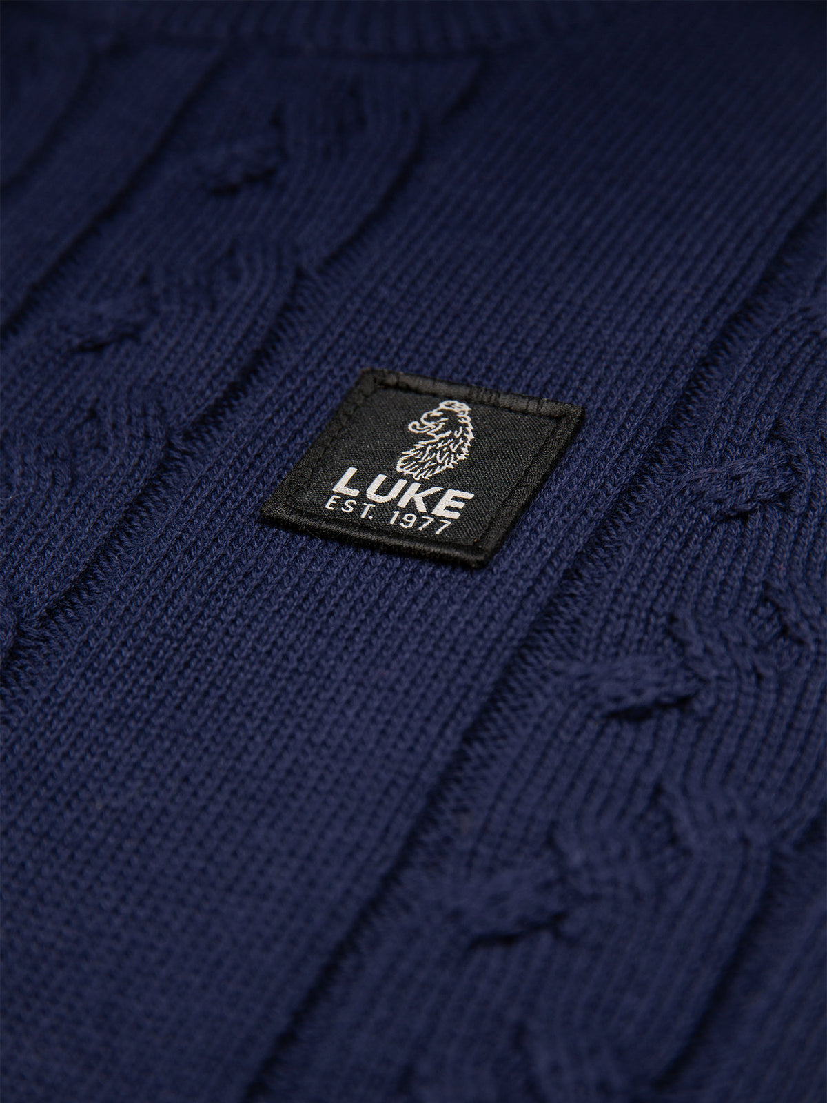 Mitcham Cable Knit Jumper - Navy