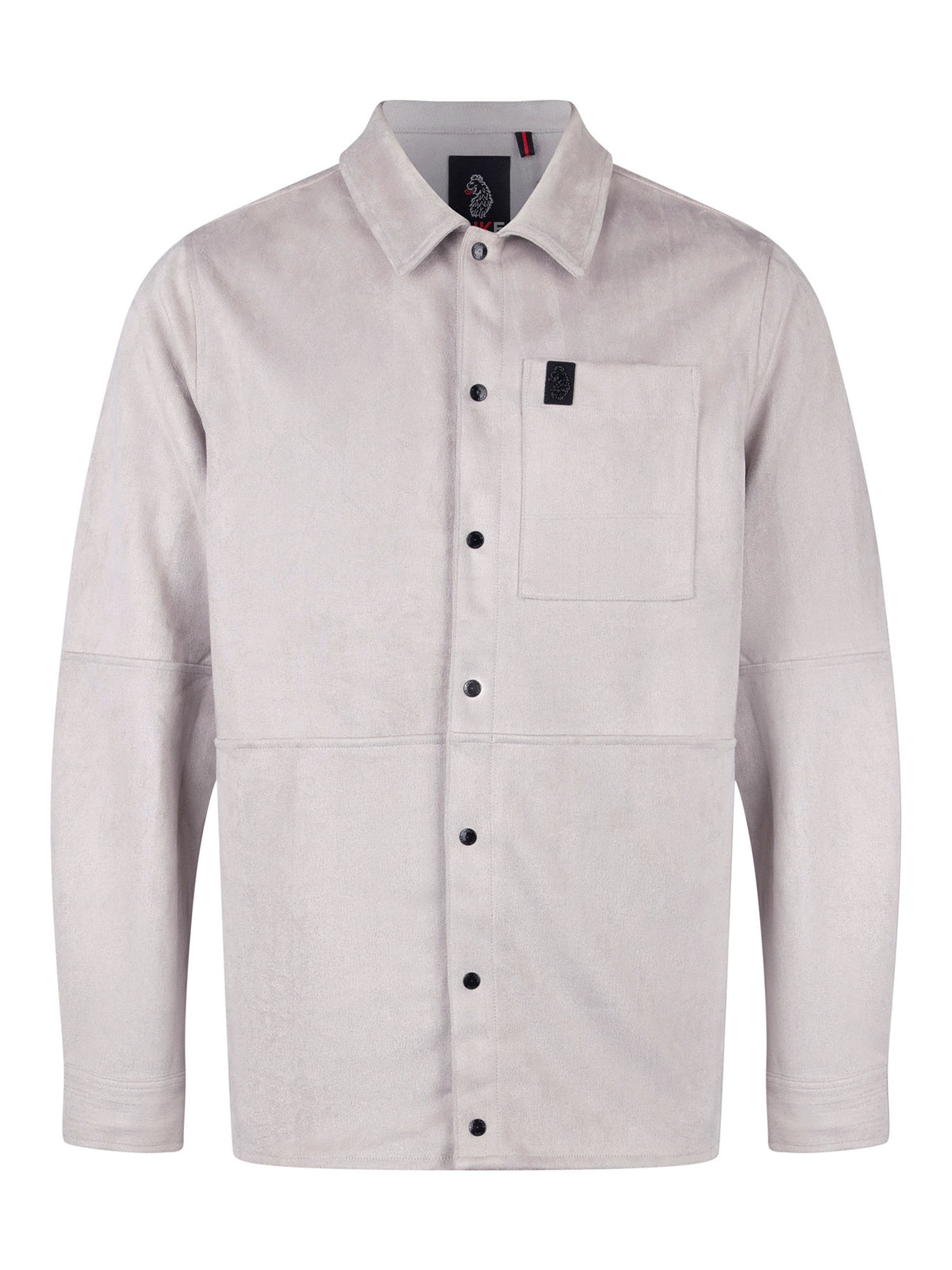 DYLAN SUEDE SHIRT - Putty