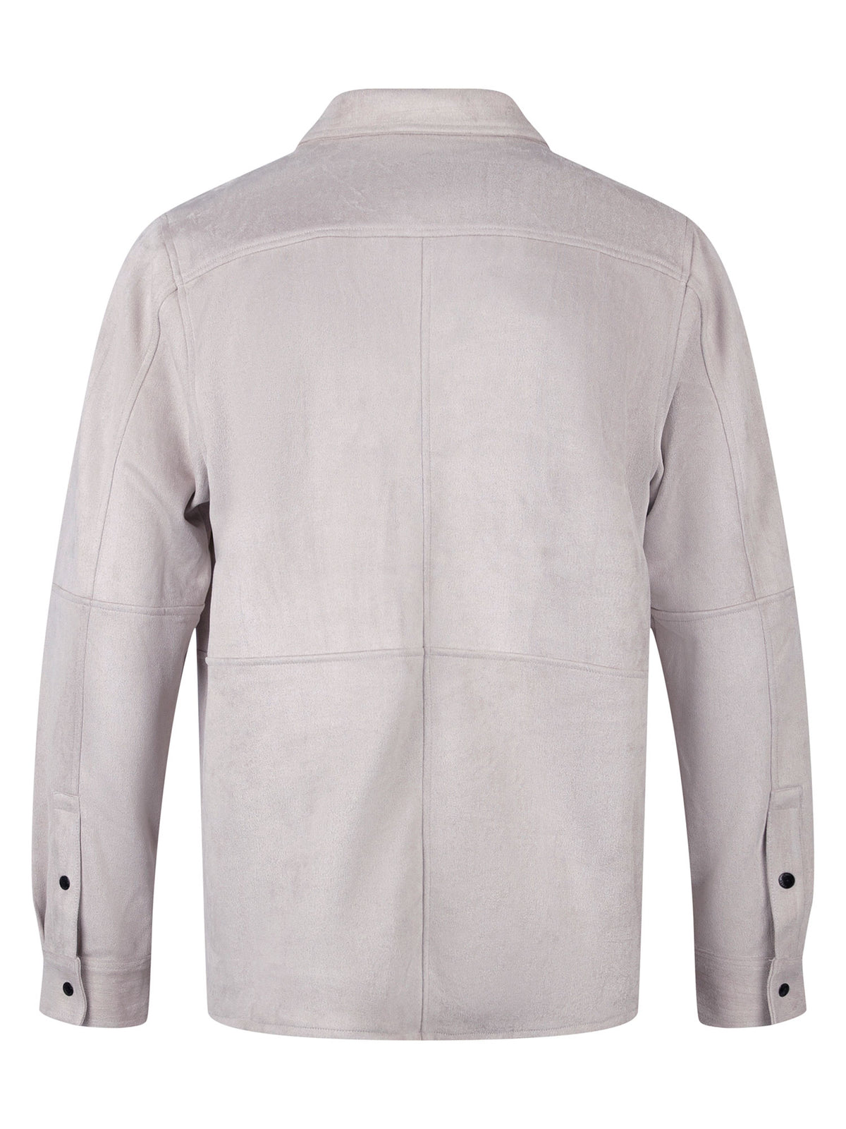 DYLAN SUEDE SHIRT - Putty