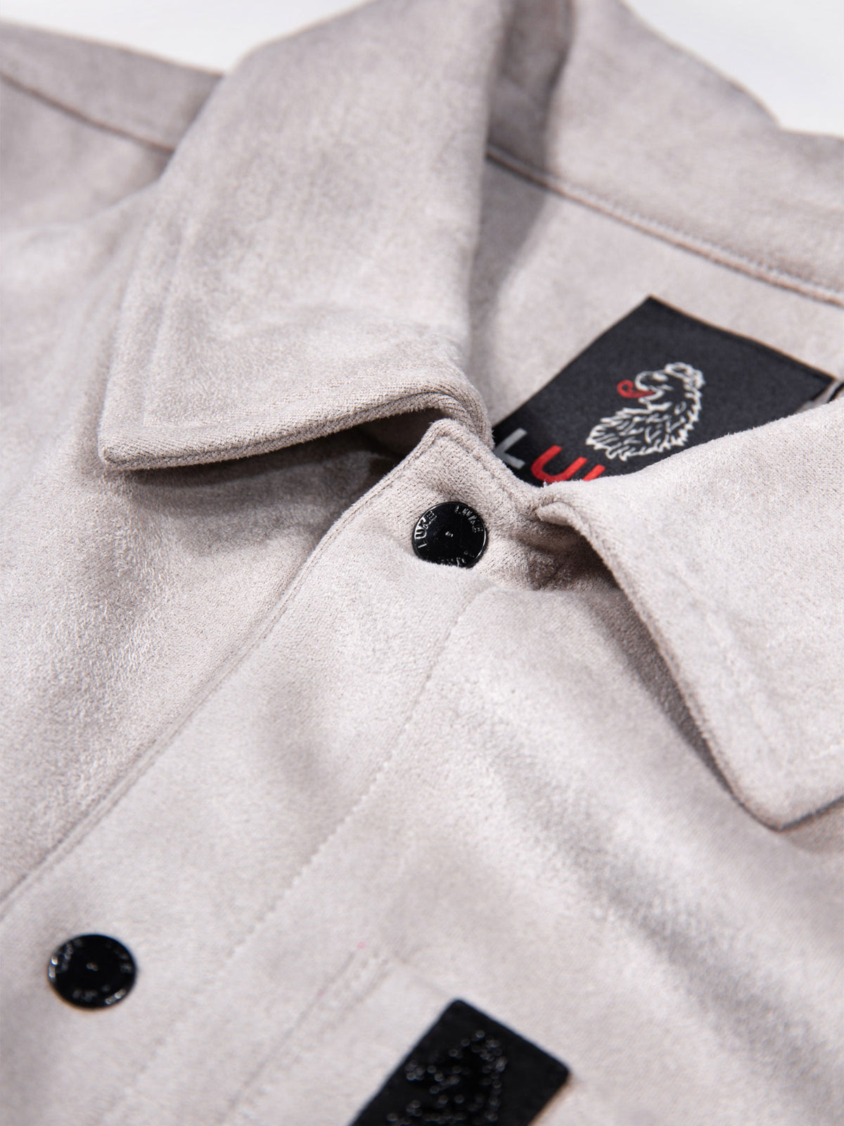 DYLAN SUEDE SHIRT - Putty