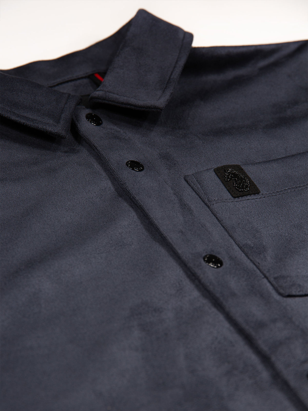 DYLAN SUEDE SHIRT - Porpoise