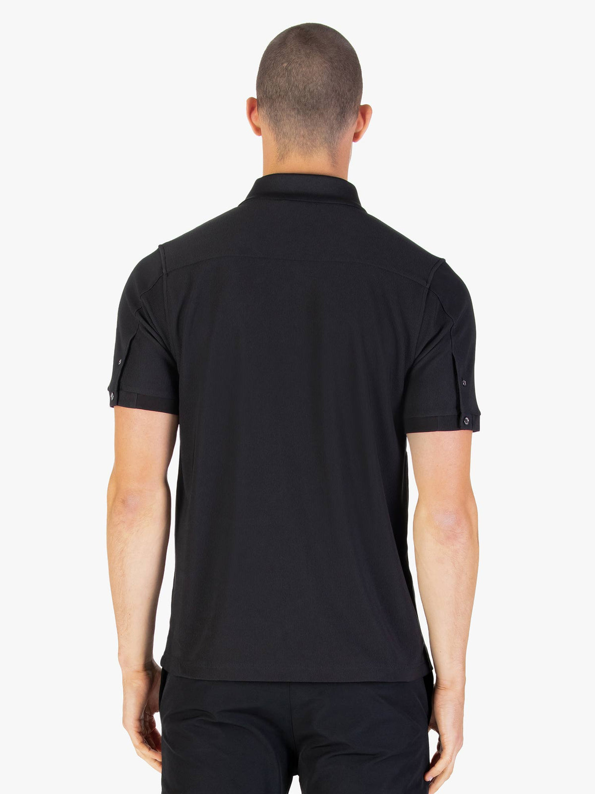 Penrith Zip Neck Polo Shirt - Black