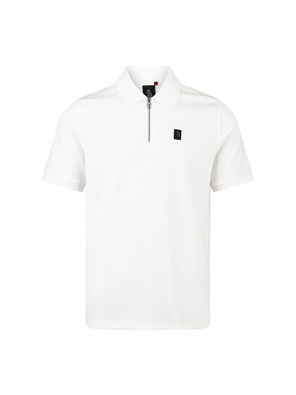 Penrith Zip Neck Polo Shirt - White