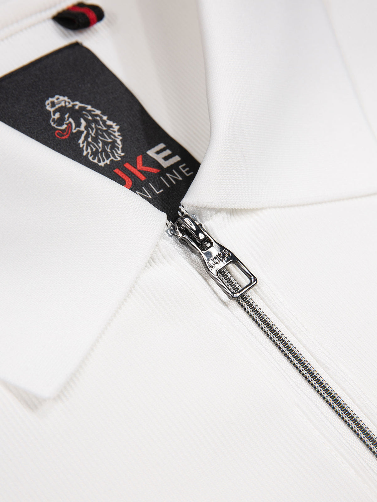 Penrith Zip Neck Polo Shirt - White
