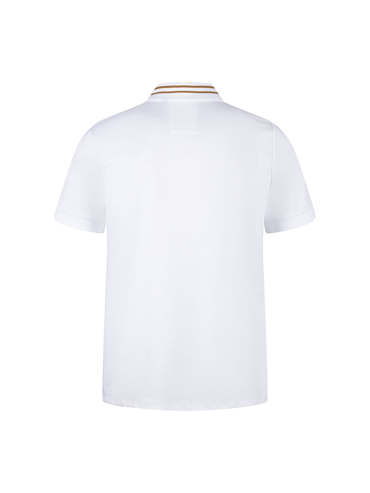Throop Zip Neck Polo Shirt - White