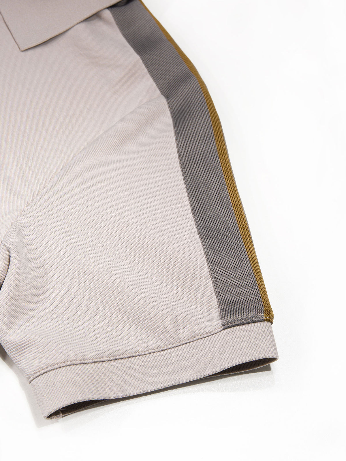 Men's grey polo shirt with polo collar.
