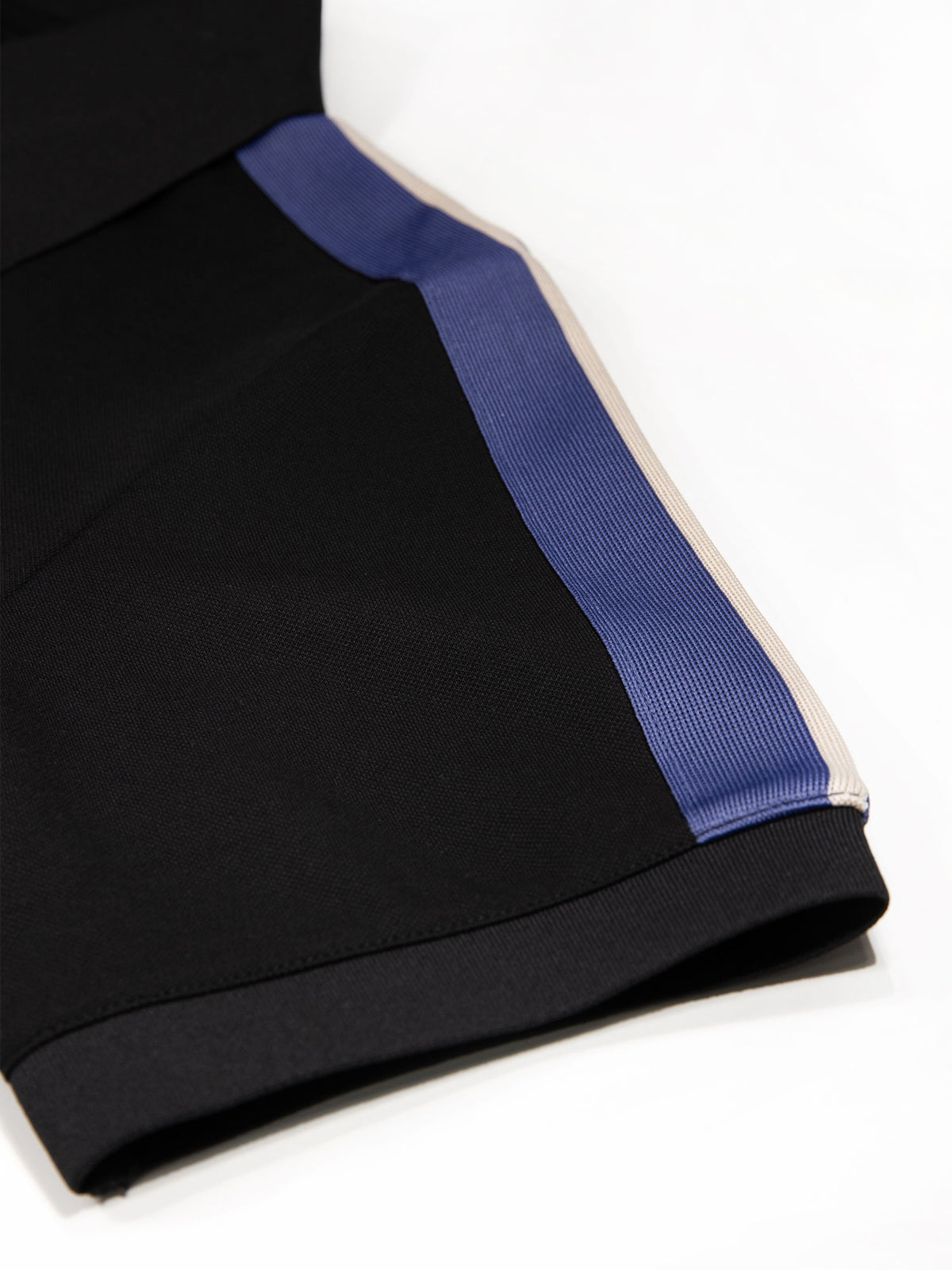 Men's black polo shirt with polo collar.