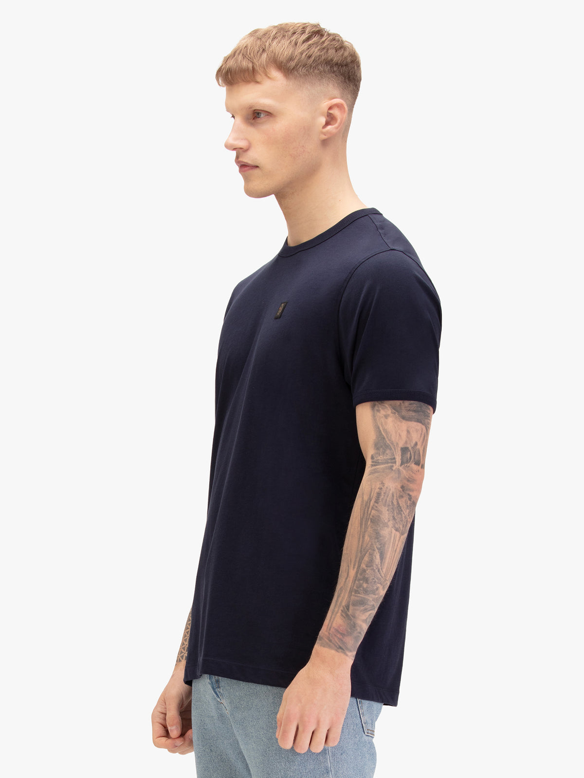 Trouser Snake Pure Cotton T-Shirt - Navy