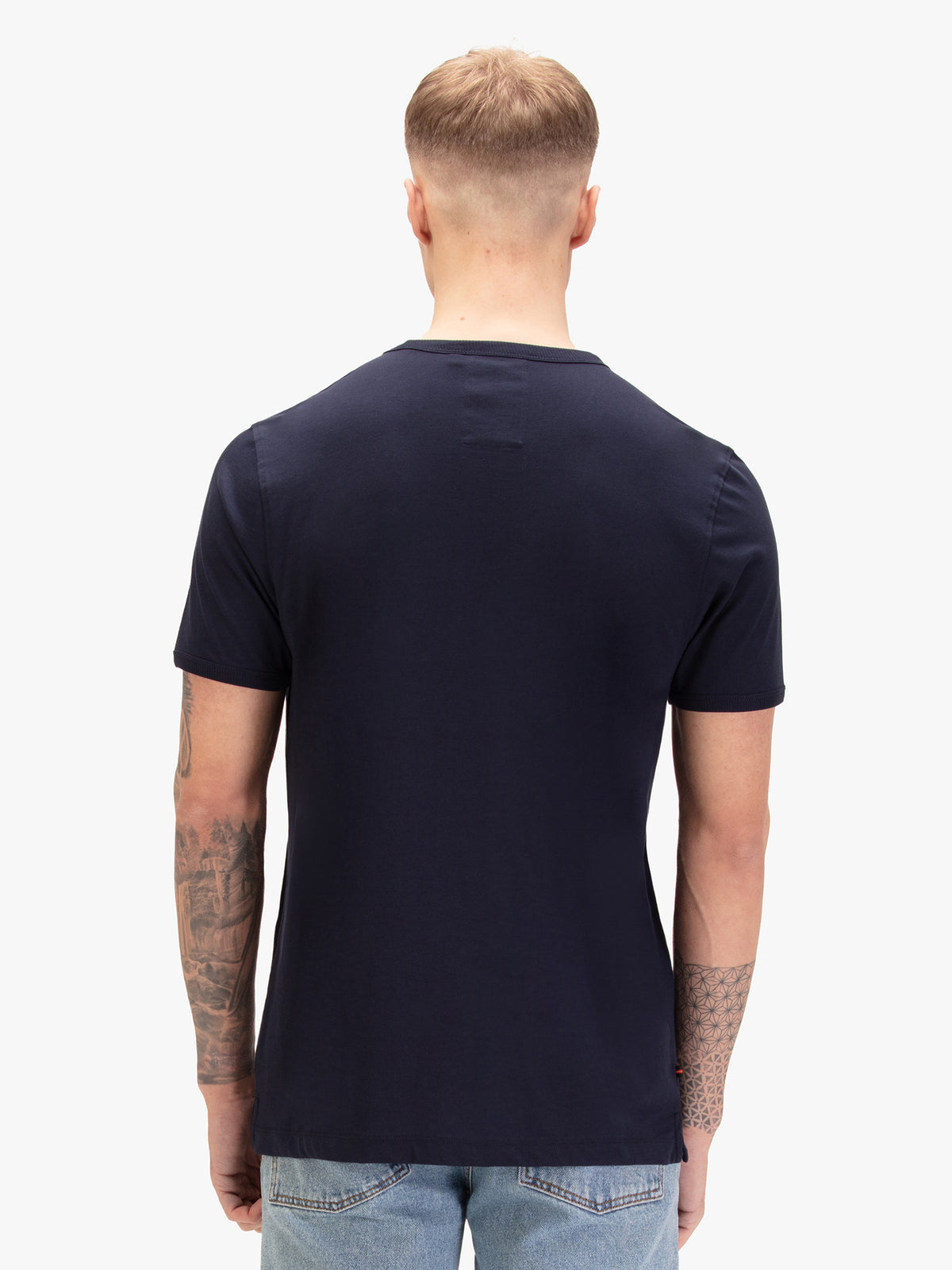 Trouser Snake Pure Cotton T-Shirt - Navy