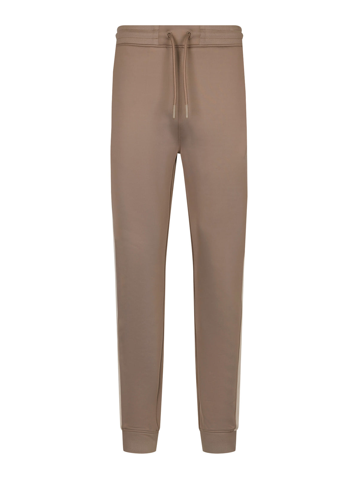 Men's brown joggers, front view