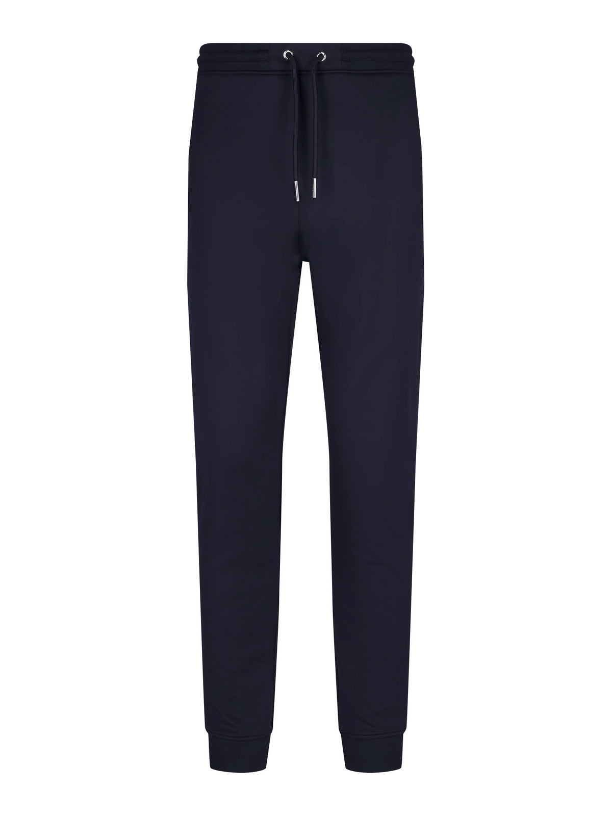 Men's navy joggers, front view