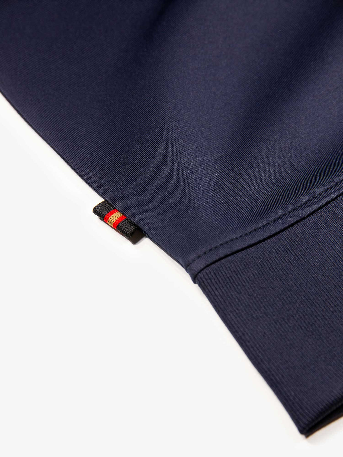 Men's navy sweatshirt with crew neck, detail view 4