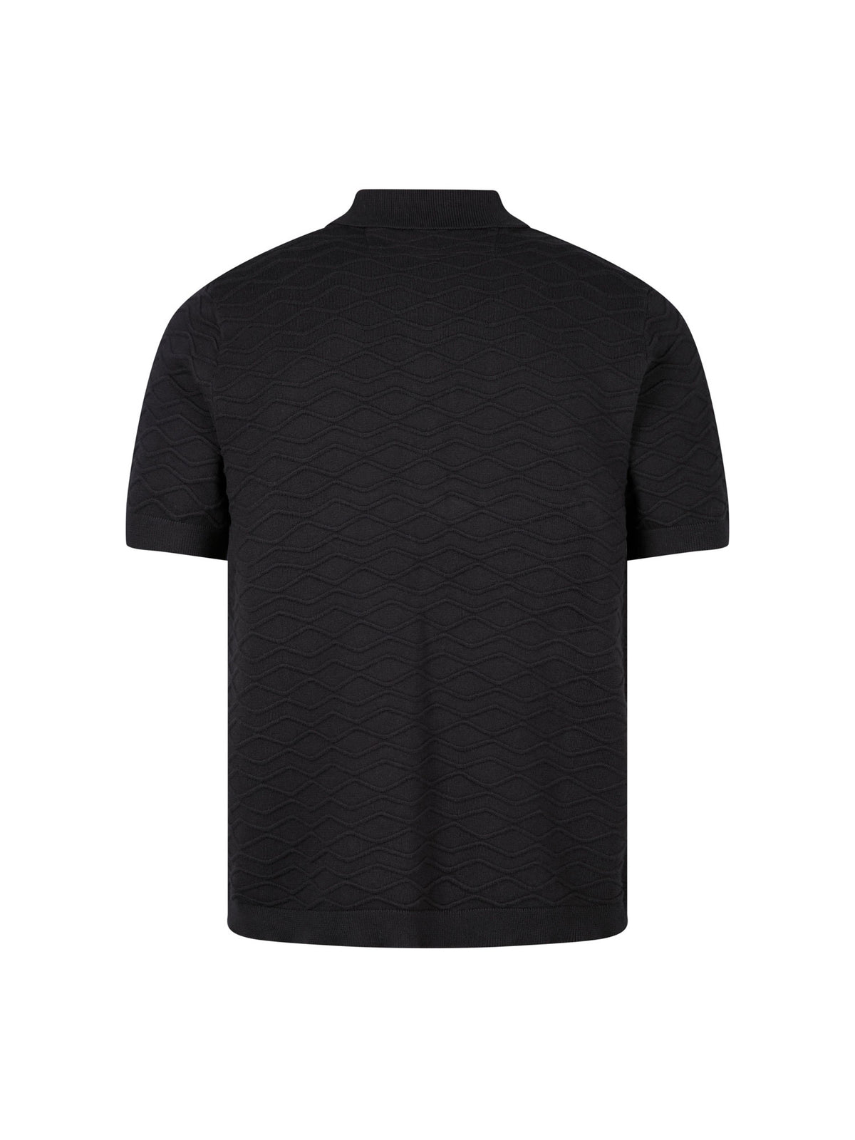 Men's black jumper, detail view