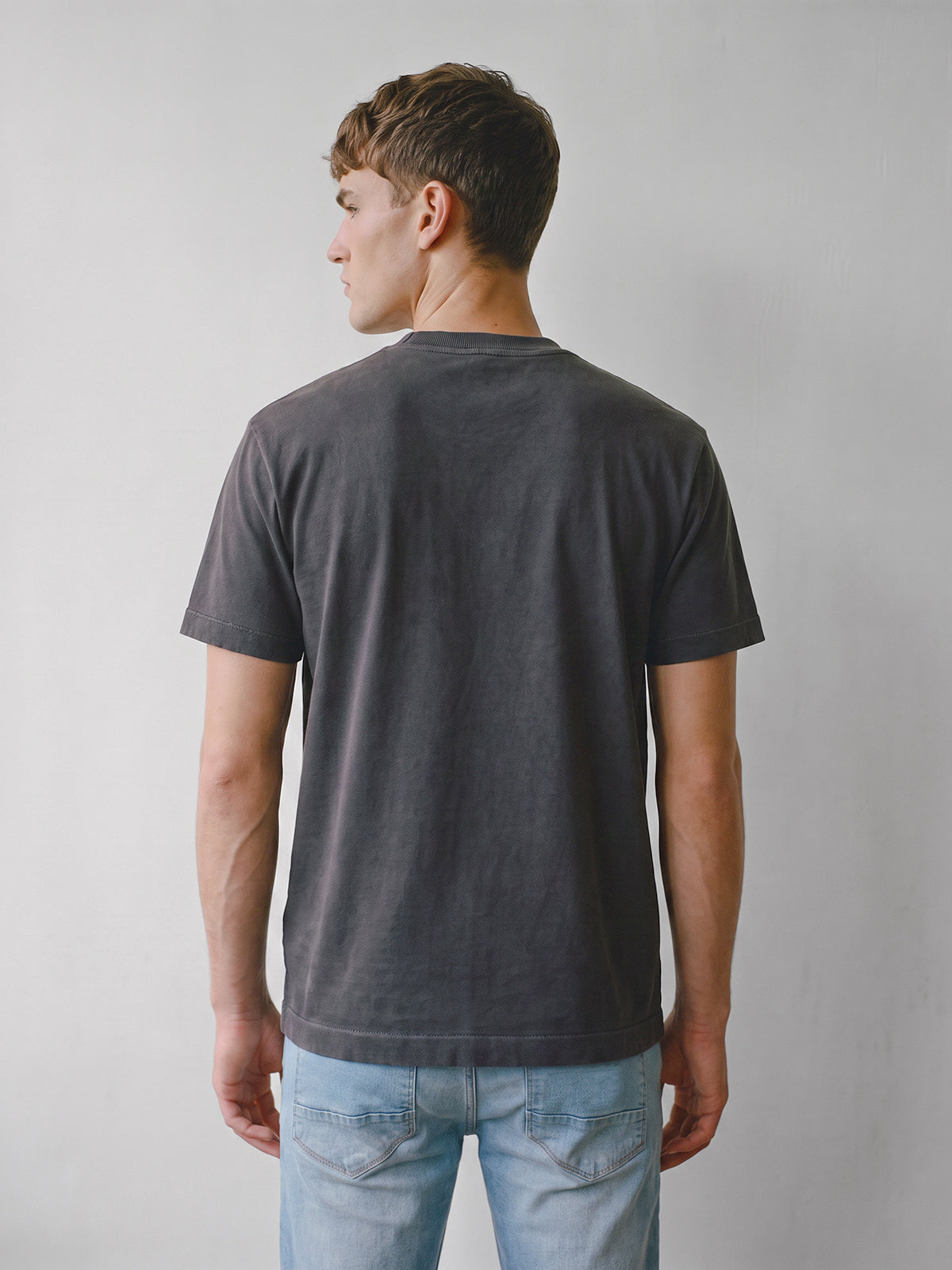 Nord Relaxed Fit Dyed T-Shirt - Charcoal