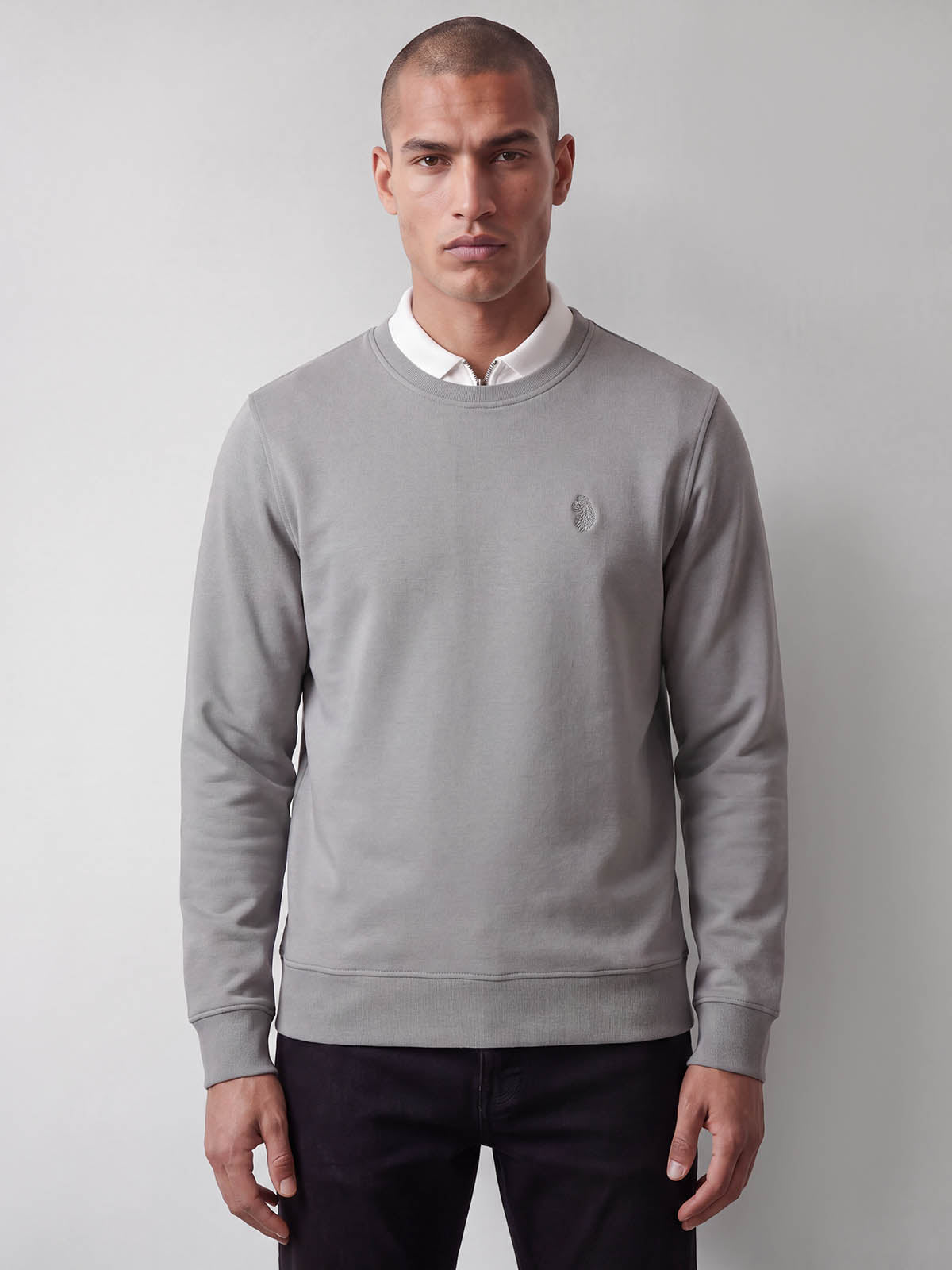 Leo Lux Touch Sweatshirt - Concrete