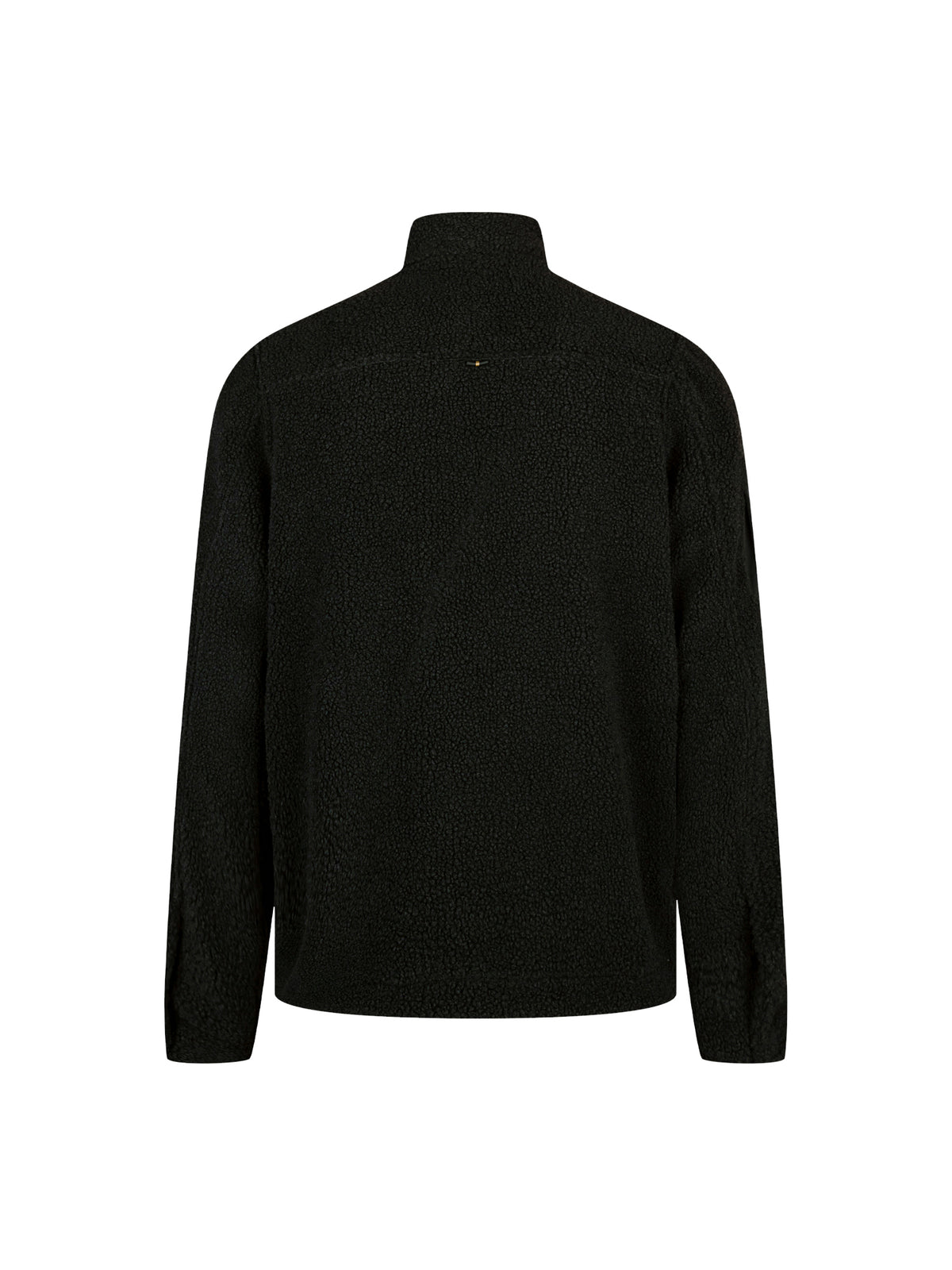 Roydon Funnel Neck Borg Jacket - Black