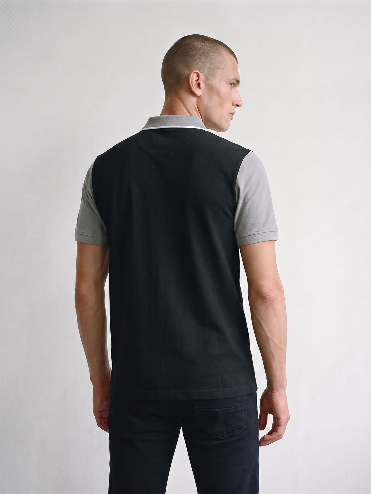 Saddleworth 1000 Polo Shirt - Black Concrete
