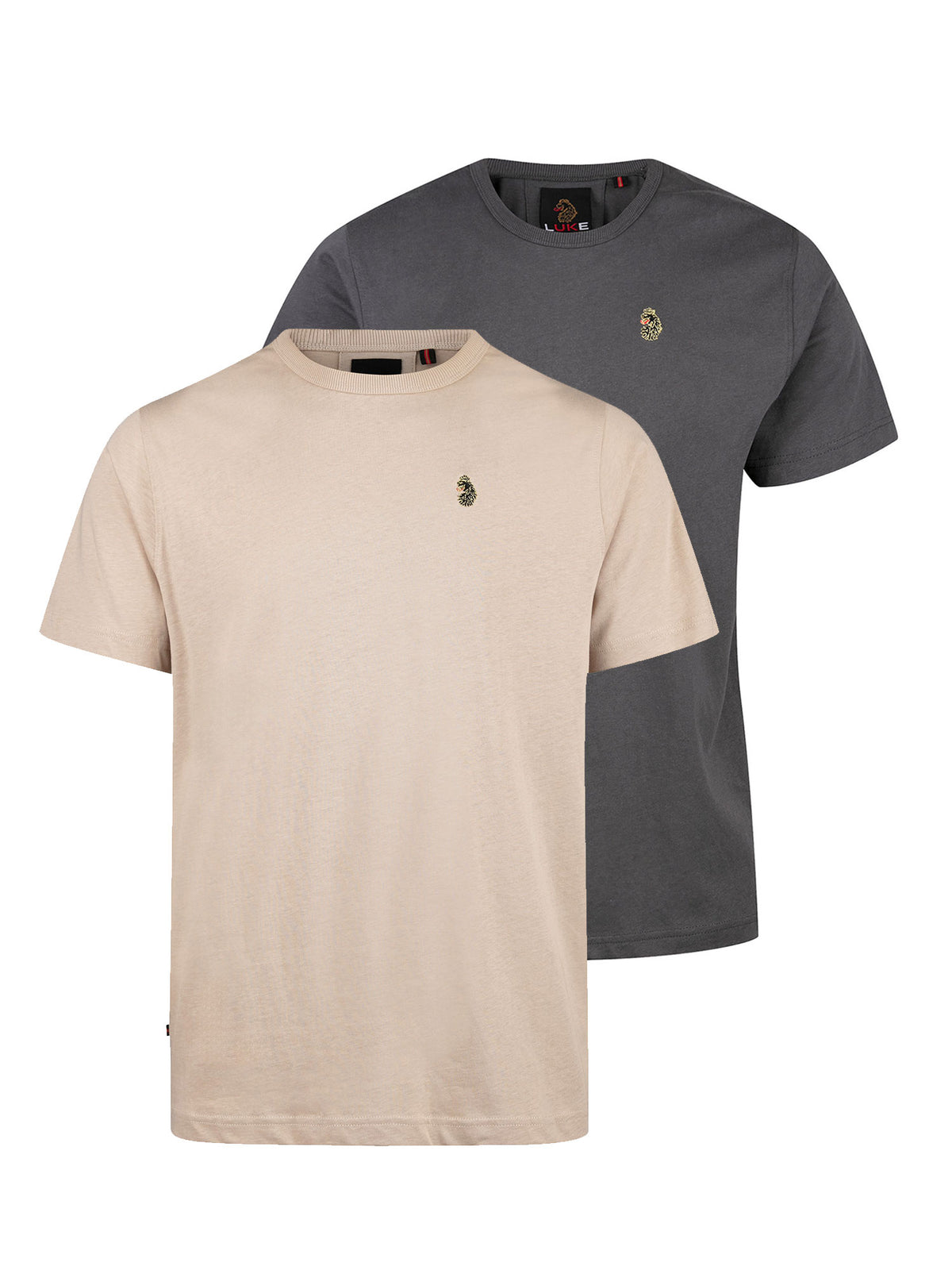 Traff 1000 2 Pack T-Shirts - Stone/Charcoal