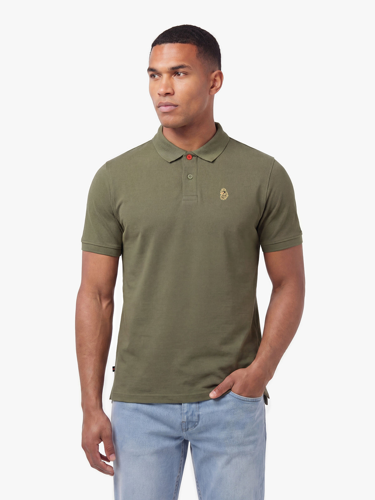 New Mead Cotton Piqué Polo Shirt - Green