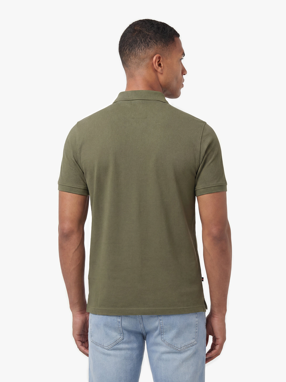 New Mead Cotton Piqué Polo Shirt - Green