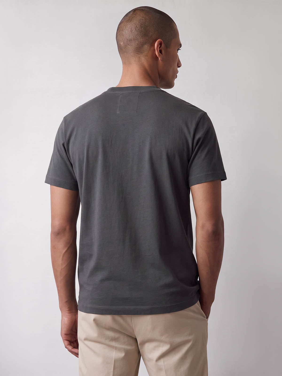 Clarke Relaxed Fit Cotton T-Shirt - Porpoise