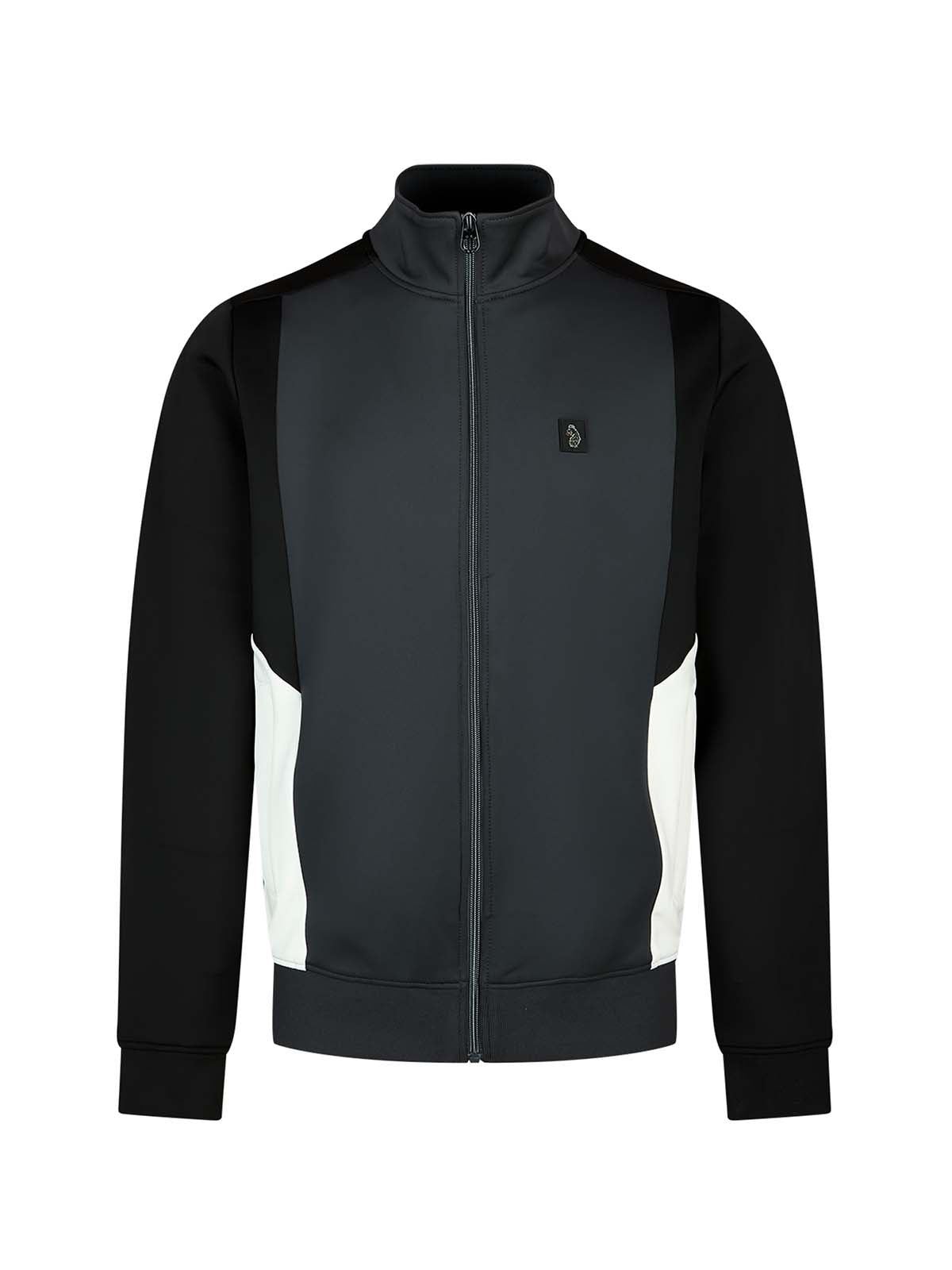 Beetham Panelled Zip Through Sweatshirt - Black