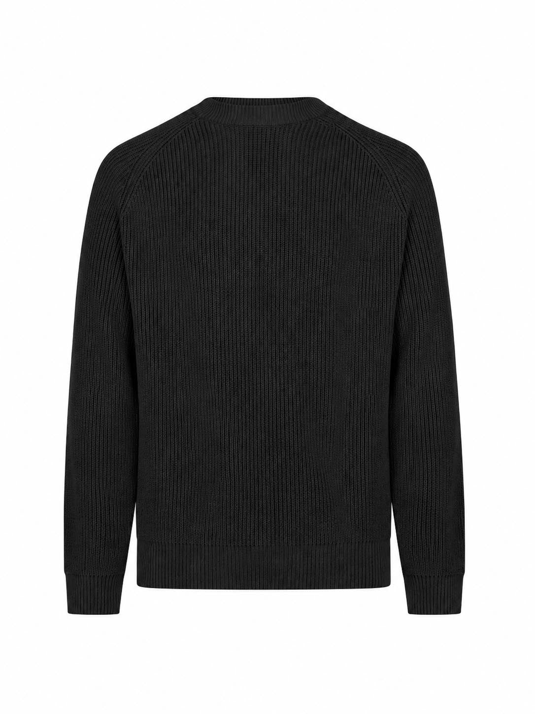 Cromer Plated Knitted Jumper - Black