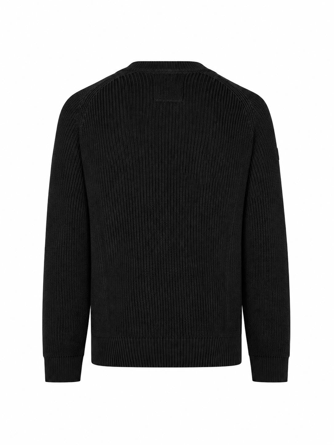 Cromer Plated Knitted Jumper - Black