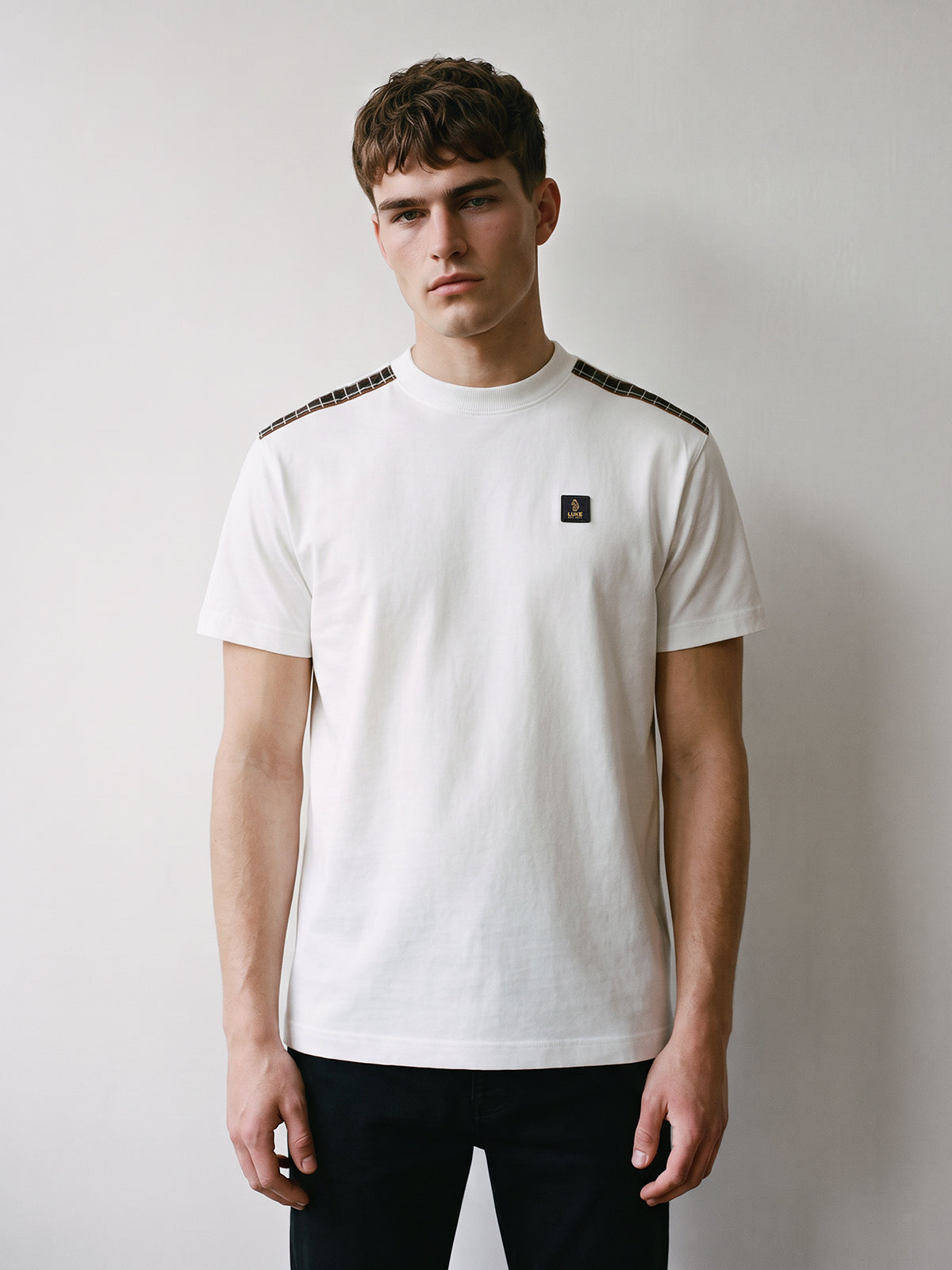 Glen Relaxed Fit T-Shirt - White