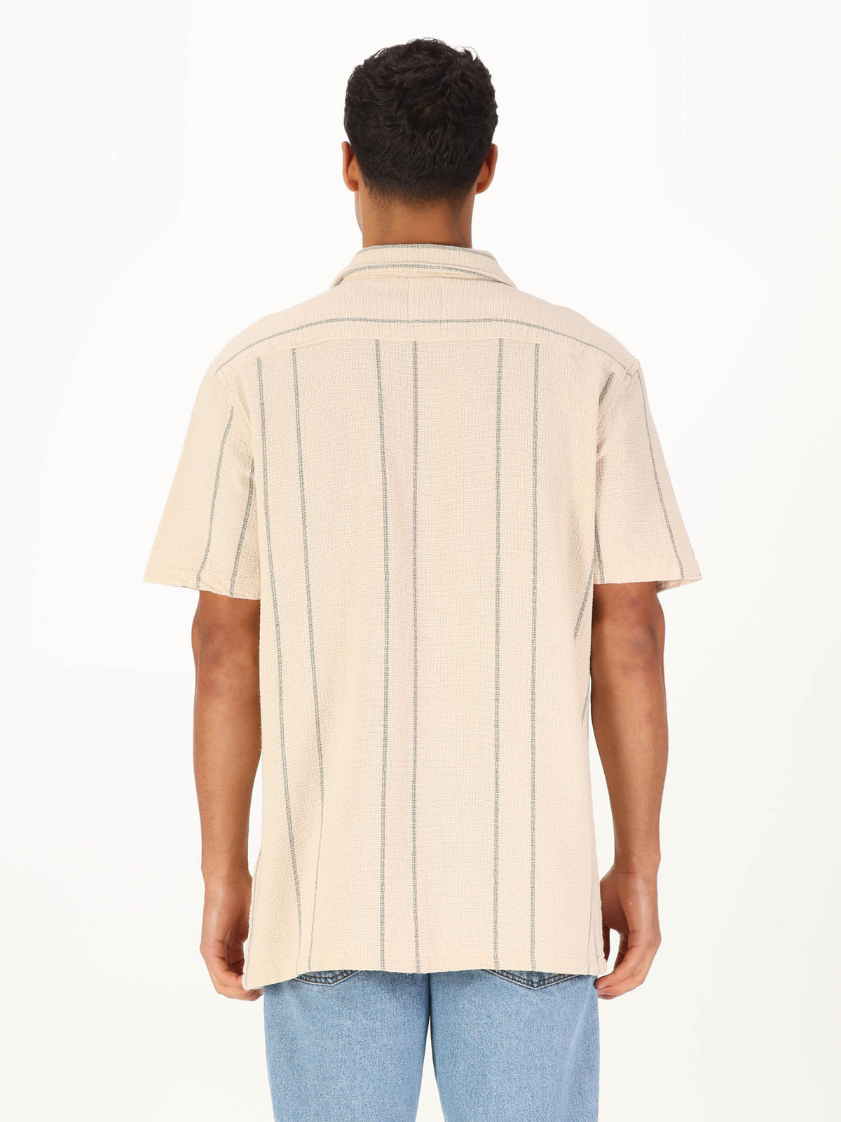 PEARL LAGOON STRIPE SHORT SLEEVE SHIRT