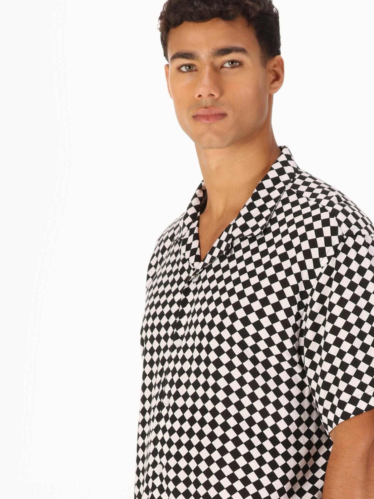 WAWASHAN CHECK SHORT SLEEVE SHIRT