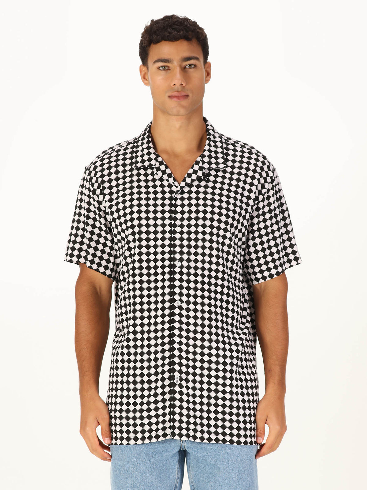 WAWASHAN CHECK SHORT SLEEVE SHIRT