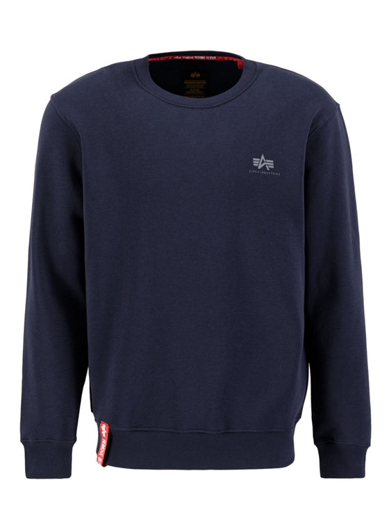 Alpha Industries Basic Sweater Small Logo 188307 07 Rep blue – Luke1977