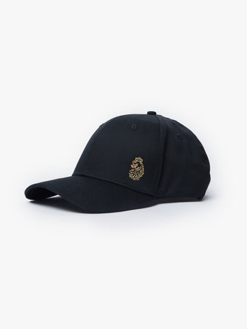 Men's black hat.