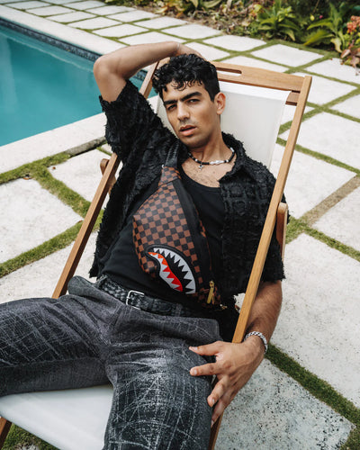 SPRAYGROUND SAWTOOTH SHARKS IN PARIS SAVVY CROSSBODY