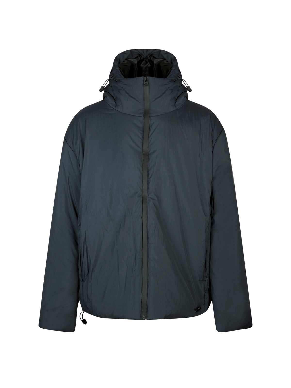 ASHER PADDED HOODED JACKET- Navy