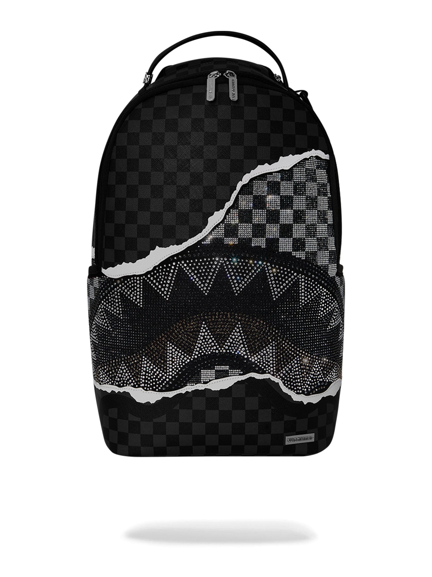 SPRAYGROUND SILVER DIAMOND TEAR BACKPACK