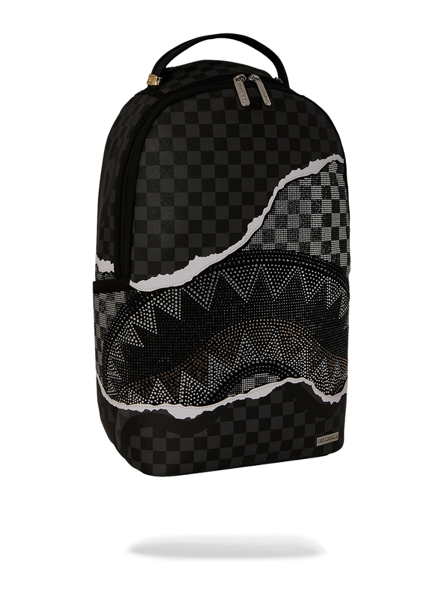 SPRAYGROUND SILVER DIAMOND TEAR BACKPACK