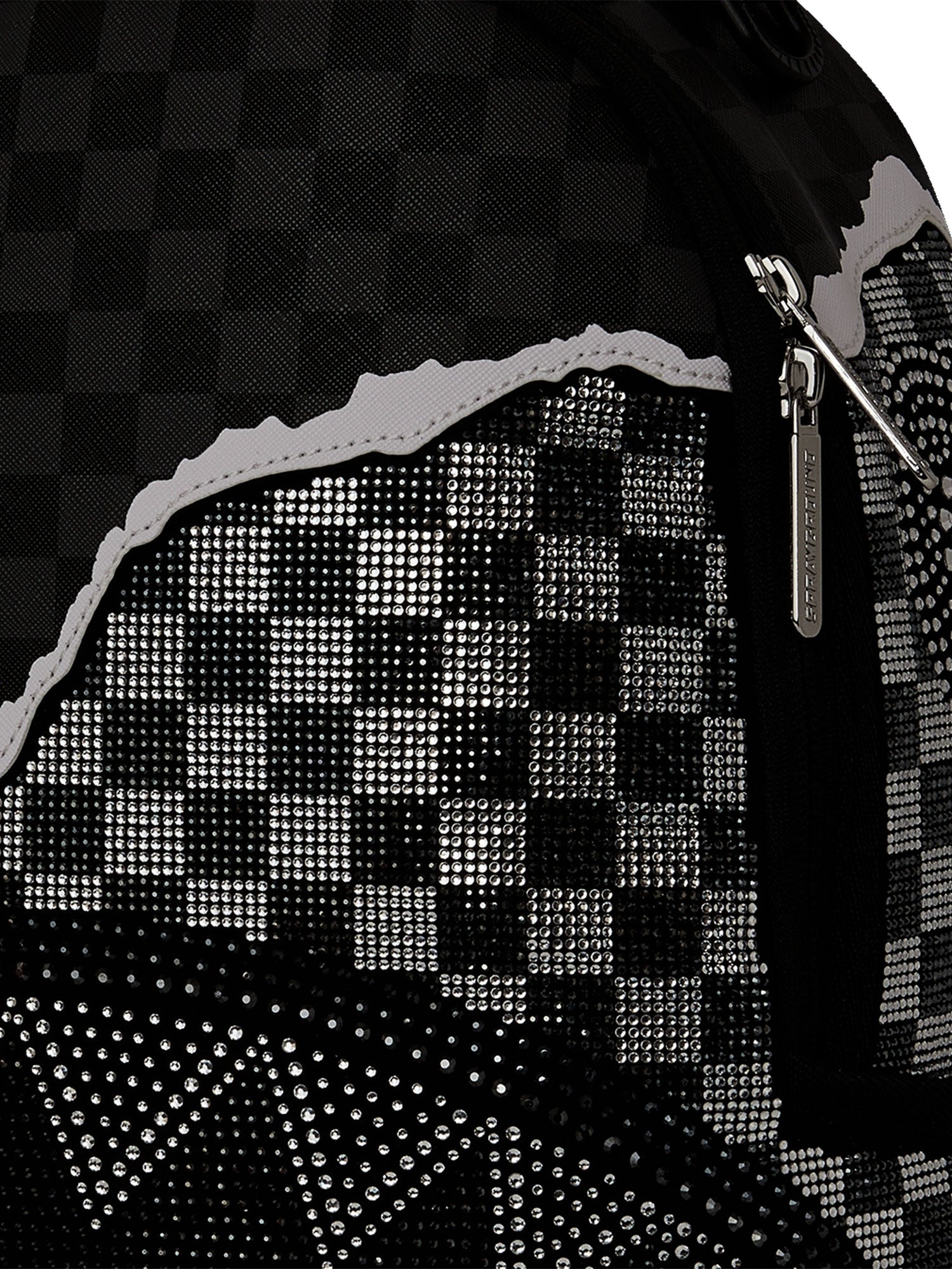 SPRAYGROUND SILVER DIAMOND TEAR BACKPACK