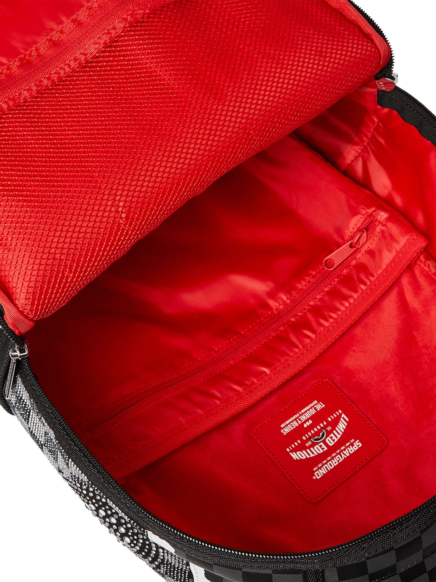 SPRAYGROUND SILVER DIAMOND TEAR BACKPACK