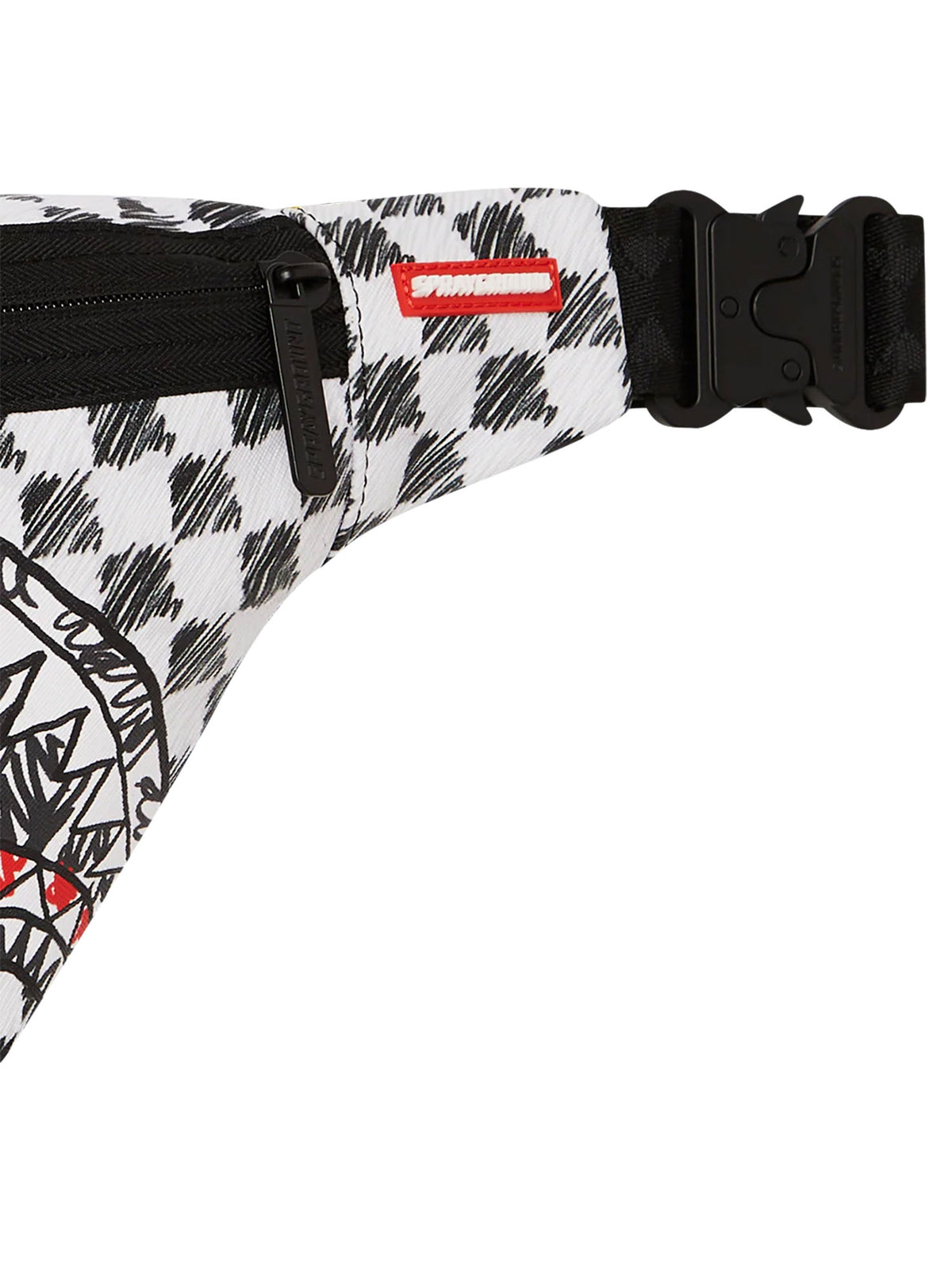SPRAYGROUND SCRIBBLE DRIBBLE CHECK SAVVY CROSSBODY