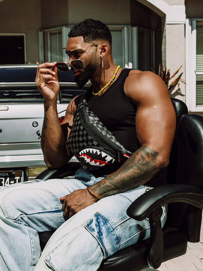 SPRAYGROUND SHARKS IN PARIS THUNDERDRIP SAVVY CROSSBODY