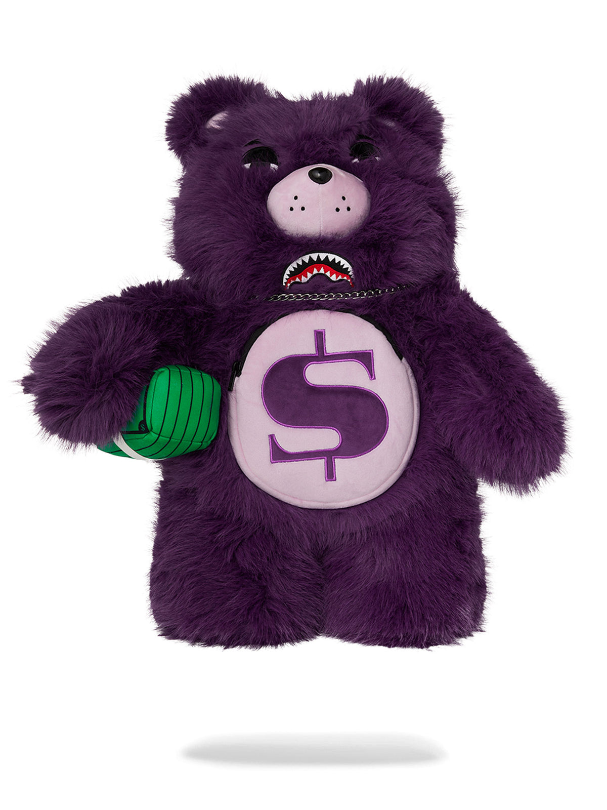 SPRAYGROUND FUR CRAY PURP MONEYBEAR BACKPACK
