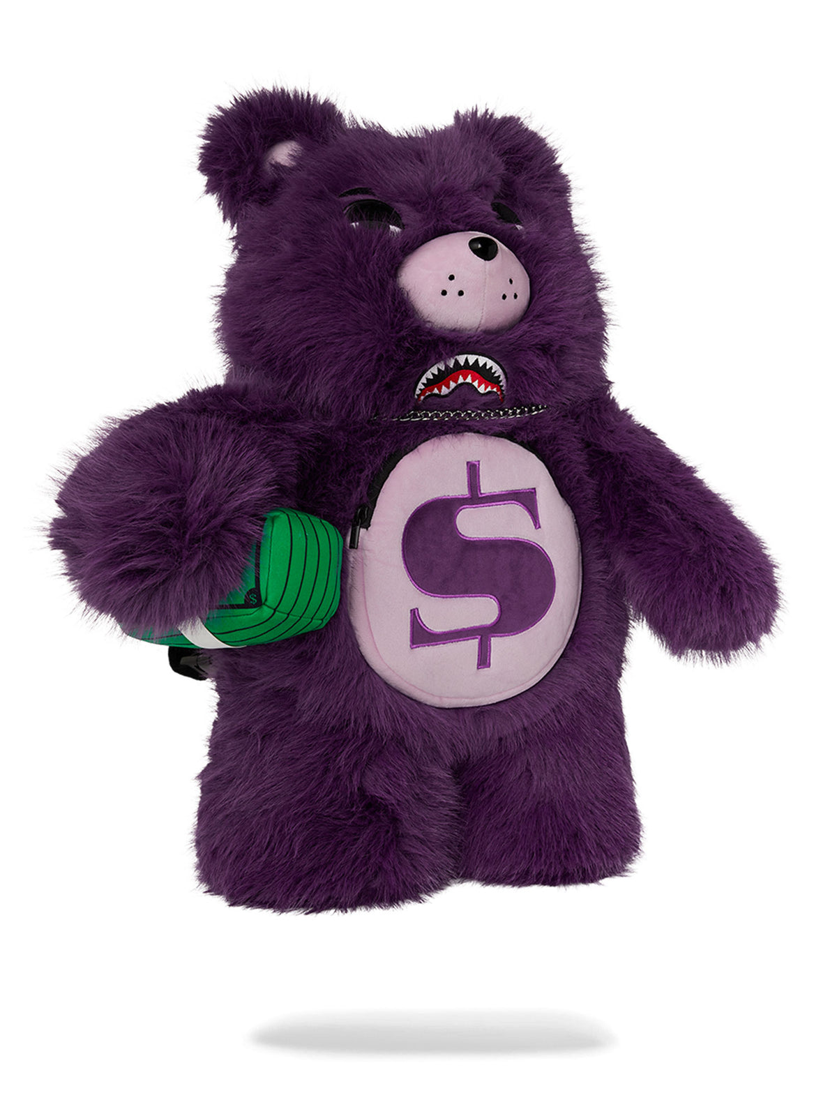 SPRAYGROUND FUR CRAY PURP MONEYBEAR BACKPACK