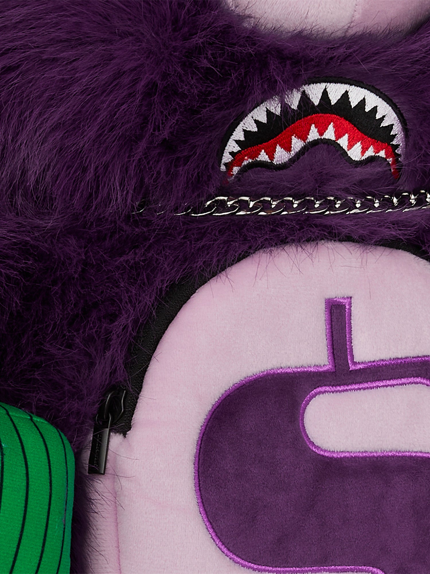 SPRAYGROUND FUR CRAY PURP MONEYBEAR BACKPACK