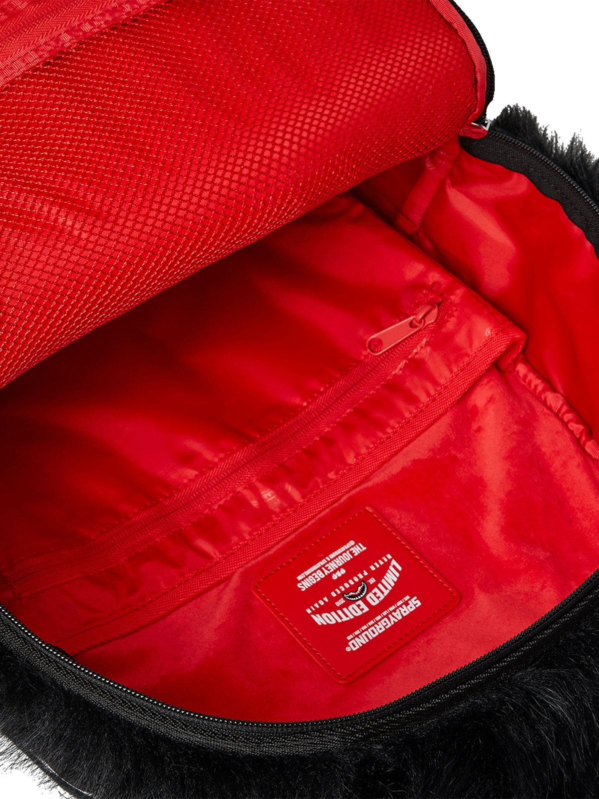 SPRAYGROUND FUR CRAY BLACK BACKPACK