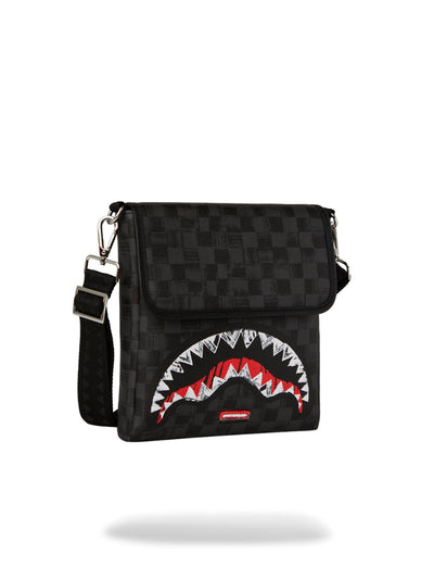 SPRAYGROUND SCRIBBLE SHARK MESSENGER BAG